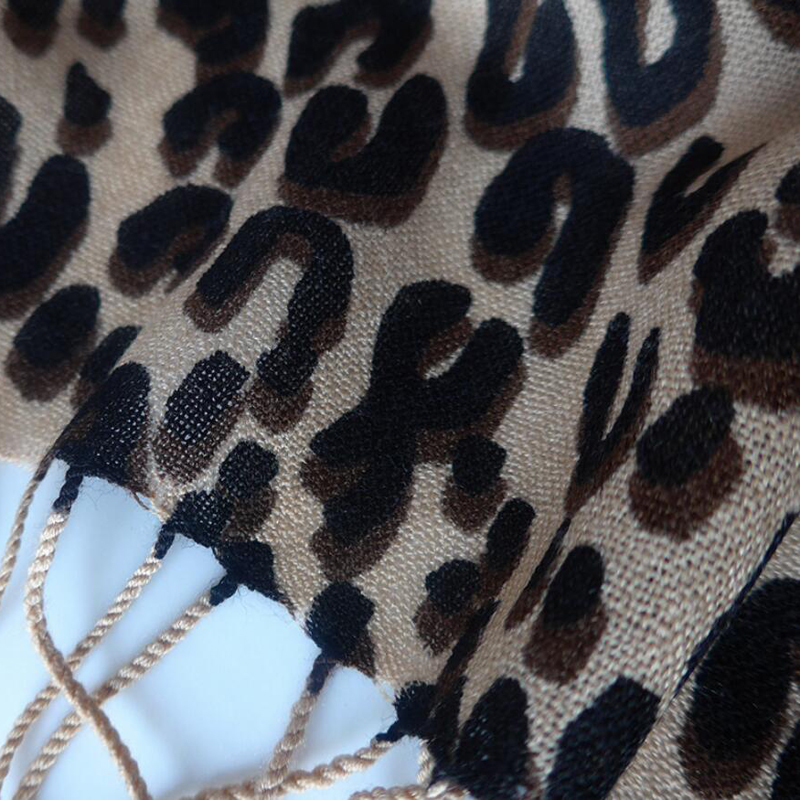 Wool Scarf Winter Woman High Quality Fashion Leopard Printed Wool Scarf Shawls Warm Free Shipping