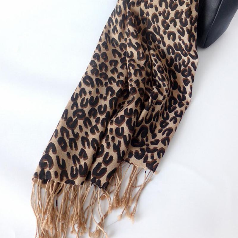 Wool Scarf Winter Woman High Quality Fashion Leopard Printed Wool Scarf Shawls Warm Free Shipping