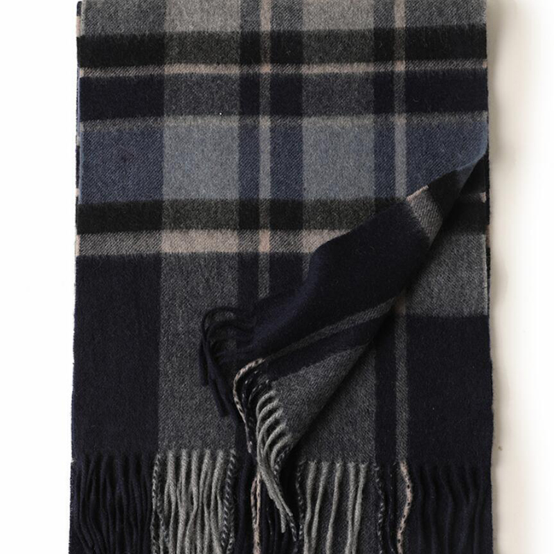 Cashmere Scarf Men Scotland Plaid Gray Camel High Quality Winter Scarf Warm Thick Free Shipping