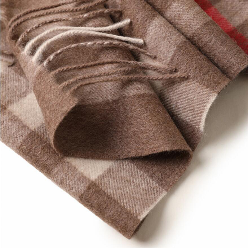 Cashmere Scarf Men Scotland Plaid Gray Camel High Quality Winter Scarf Warm Thick Free Shipping