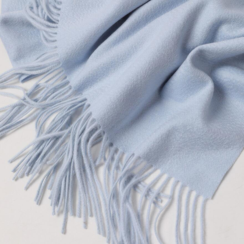 Cashmere Scarf Women Sweet Pink Fringe 100 Cashmere Scarfs High Quality Warm Thick Girl  Free Shipping