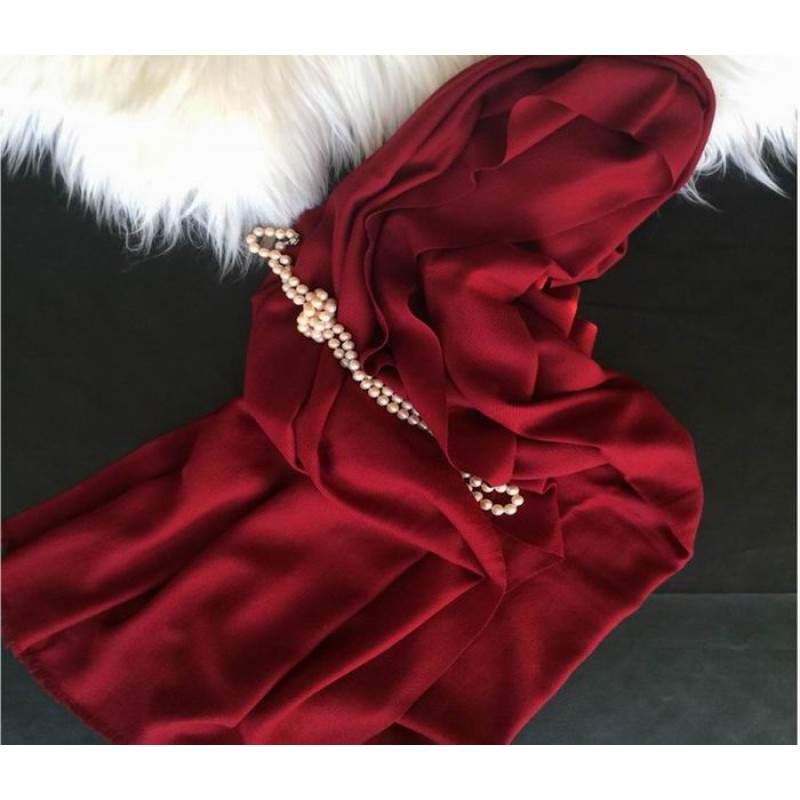 Pure Cashmere Scarves Red Women Fashional Winter Scarf