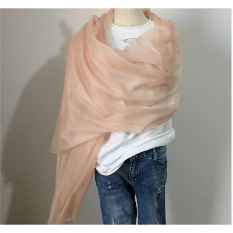 Pure Cashmere Scarves Green Pink Fashional Winter Scarf