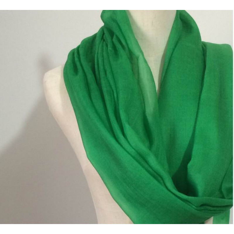 Pure Cashmere Scarves Green Pink Fashional Winter Scarf