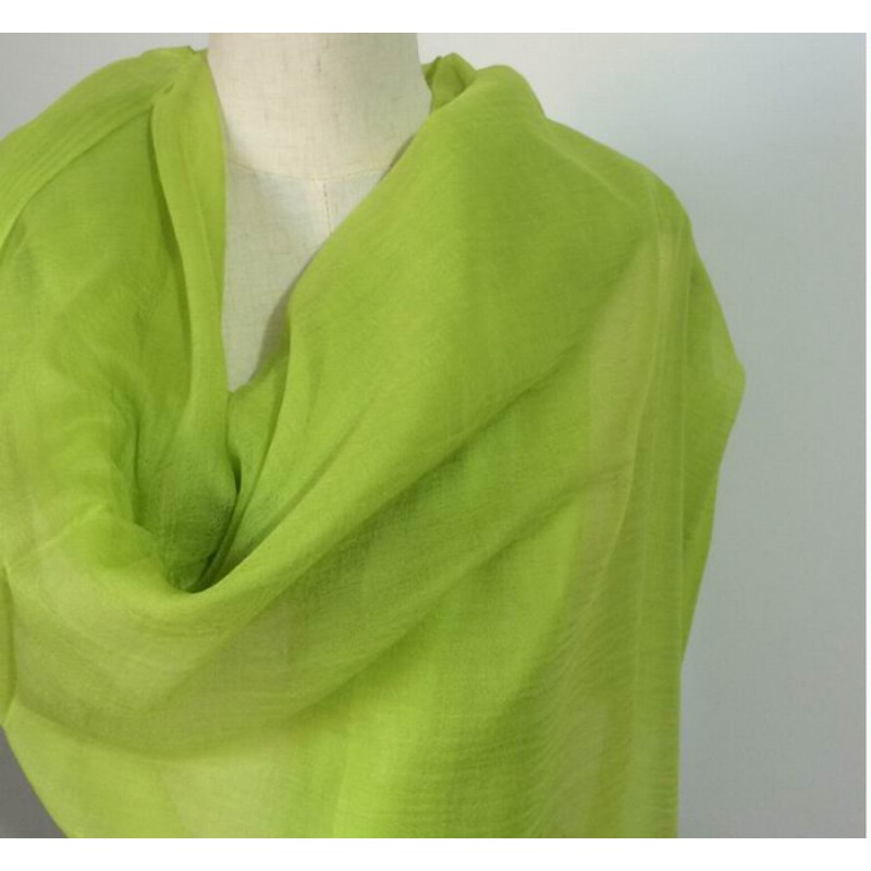 Pure Cashmere Scarves Green Pink Fashional Winter Scarf