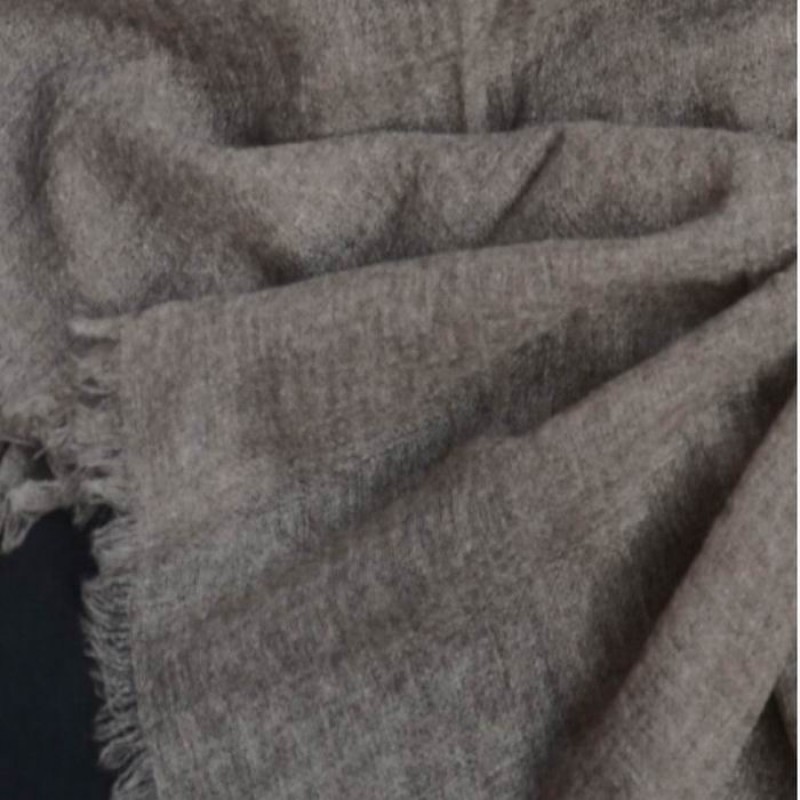Pure Cashmere Scarves Gray Brown Women Winter Scarf