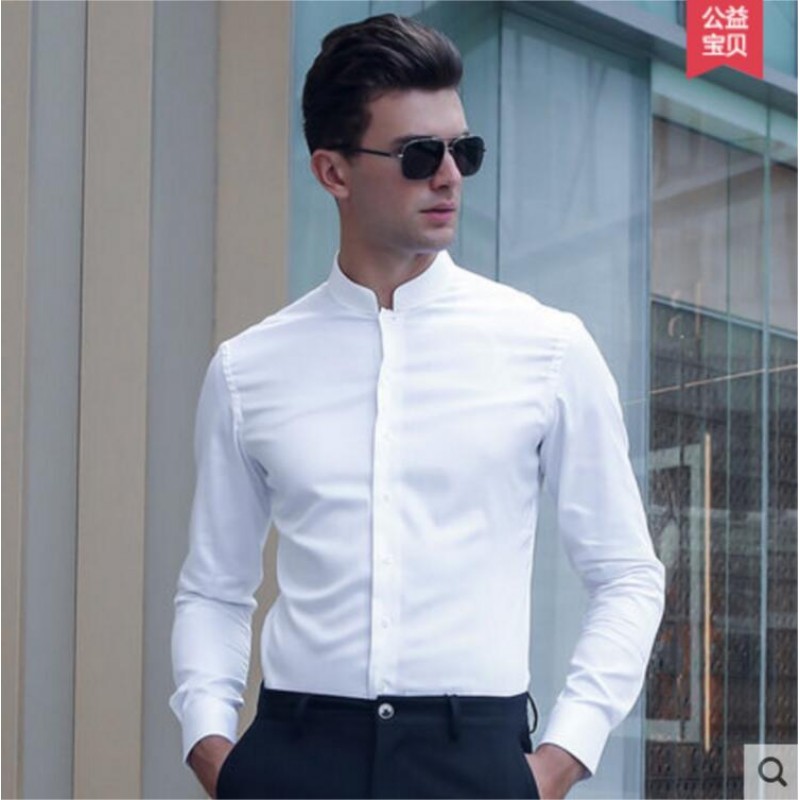 Pure Cotton Shirt Black White Men Customize Shirt 