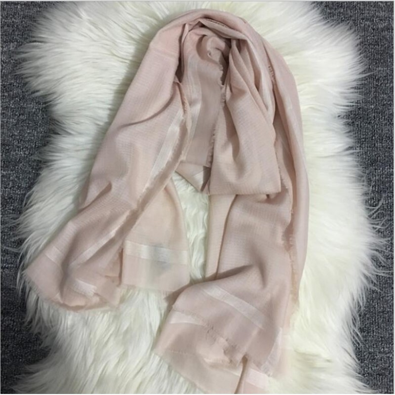 Pure Cashmere Scarves Pink Solid Women Fashional Winter Scarf