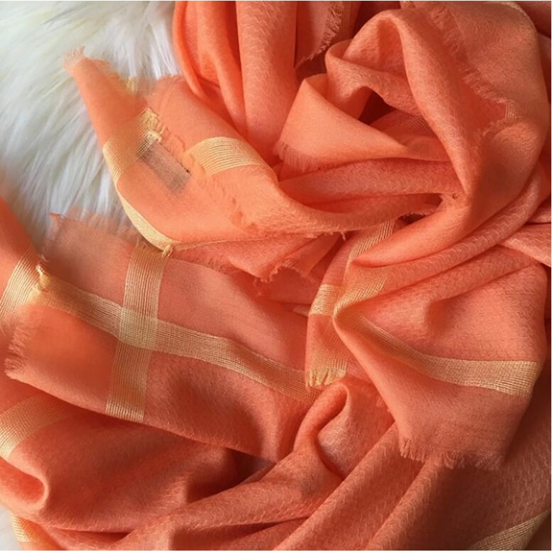 Pure Cashmere Scarves Pink Solid Women Fashional Winter Scarf