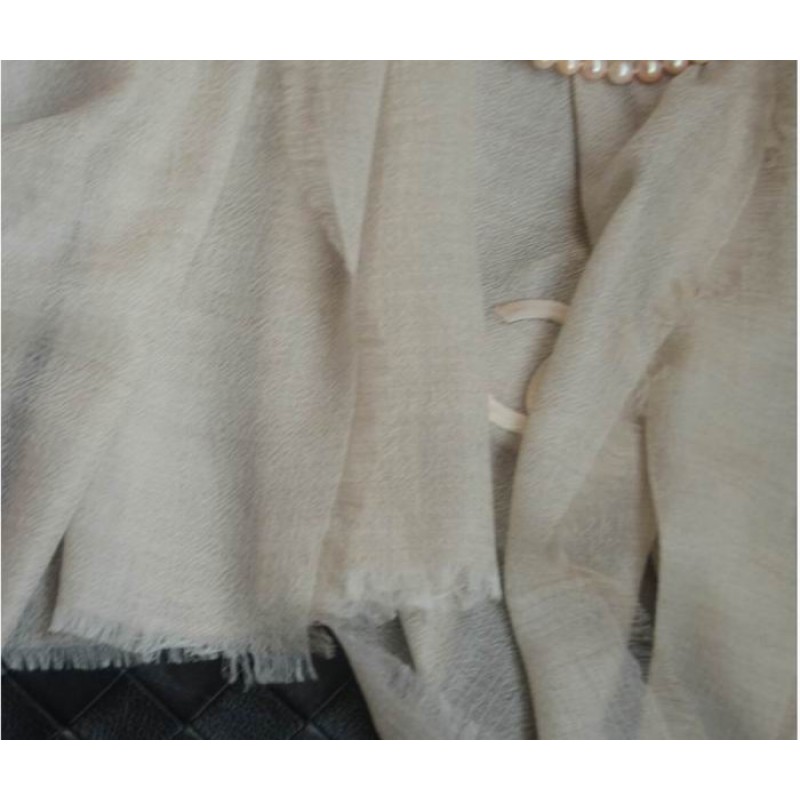 Pure Cashmere Scarves Light Gray Women Fashional Winter Scarf