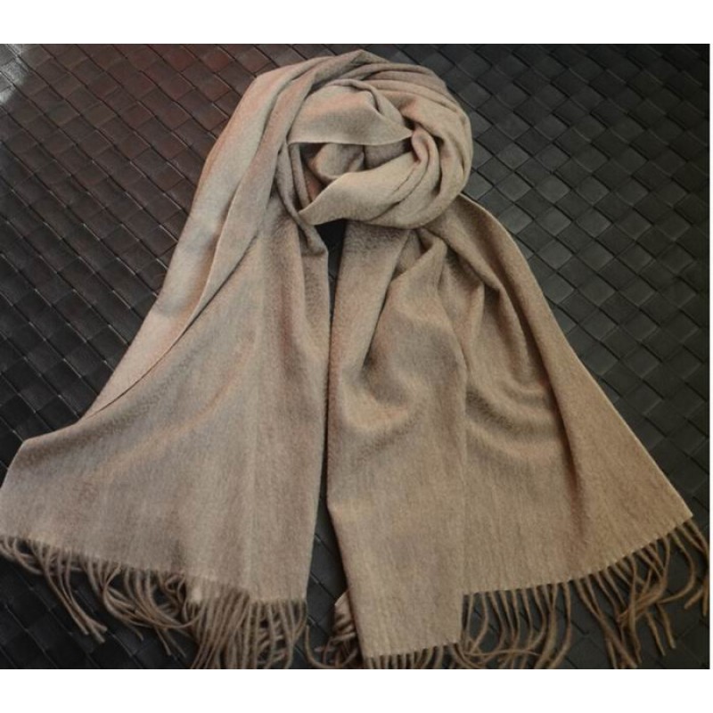 Pure Cashmere Scarves Camel Gray Green Plaid Fashional Winter Scarf