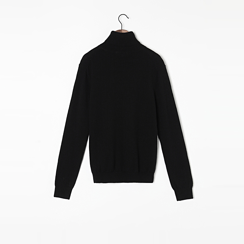 Cashmere Wool Sweater Women Winter Basic Pullover High Quality Turtleneck Black Sweaters Lady Warm Soft Natural Fabric