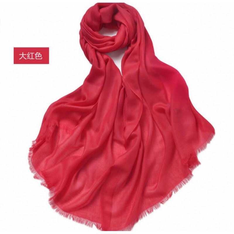 Bogeda New Winter 100%Cashmere Scarf Women 200s Worsted Yarn Extra Thin Pashmina Wine Lady High Quality Free Shipping