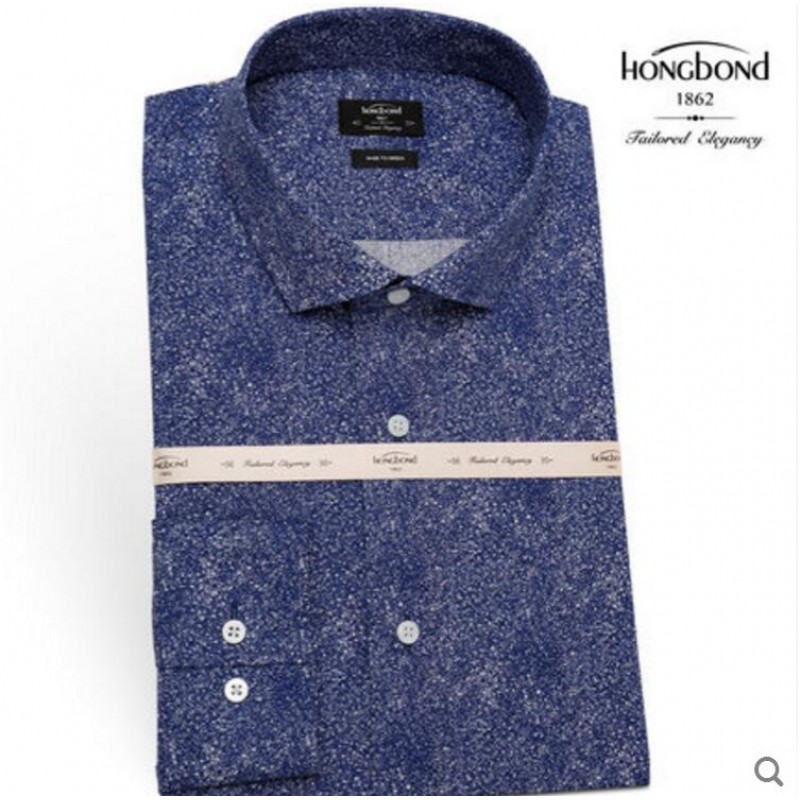 Pure Cotton Shirt Purple Print Men Customize Shirt 