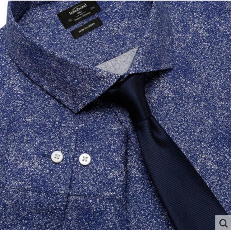 Pure Cotton Shirt Purple Print Men Customize Shirt 