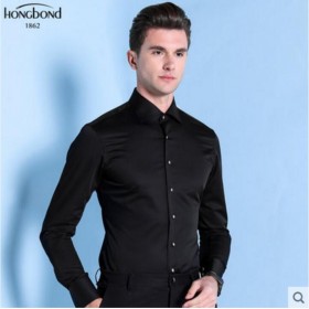 Mercerized Cotton Shirt Black White Men Customize Shirt 