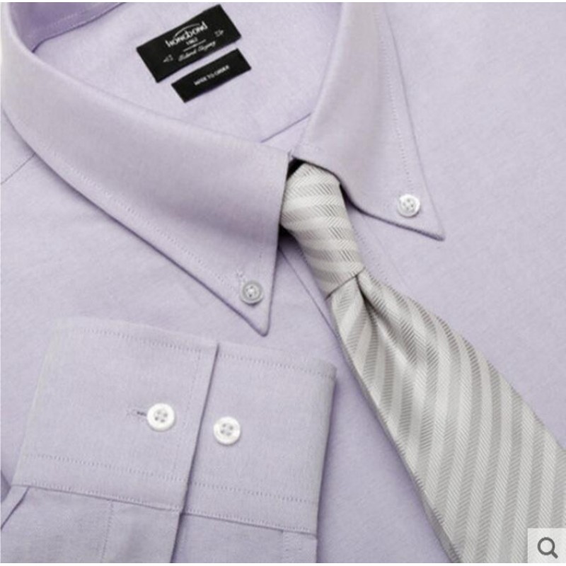 Pure Cotton Shirt Blue Purple Men Customize Shirt 