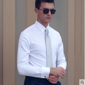 Pure Cotton Shirt Blue White Men Customize Shirt 