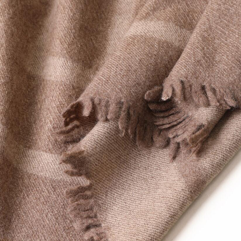 Wool Scarf Winter Woman Fashion Style Light Brown Wool Scarf Shawls Blanket Lady High Quality Free Shipping