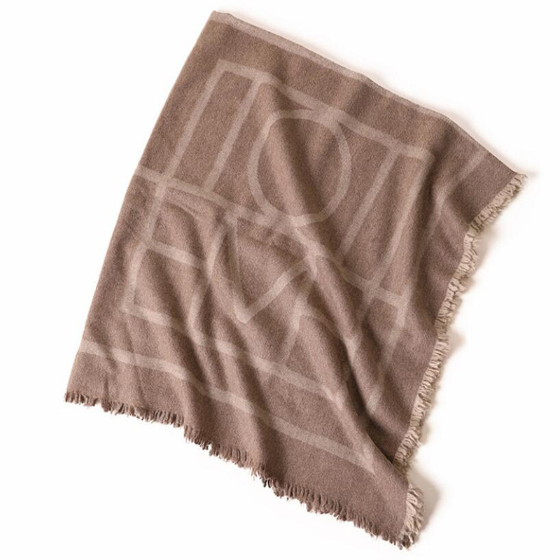 Wool Scarf Winter Woman Fashion Style Light Brown Wool Scarf Shawls Blanket Lady High Quality Free Shipping