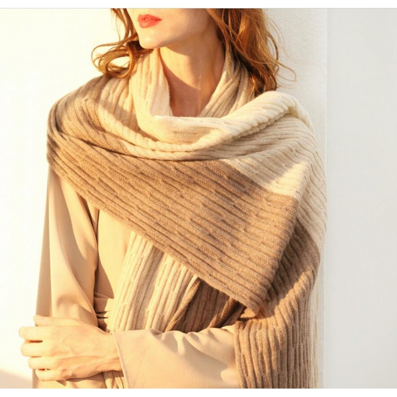 Bogeda New Cashmere Scarf Women Winter Thick Warm Luxury Pashmina Cashmere Scarf Camel Beige High Quality Free Shipping