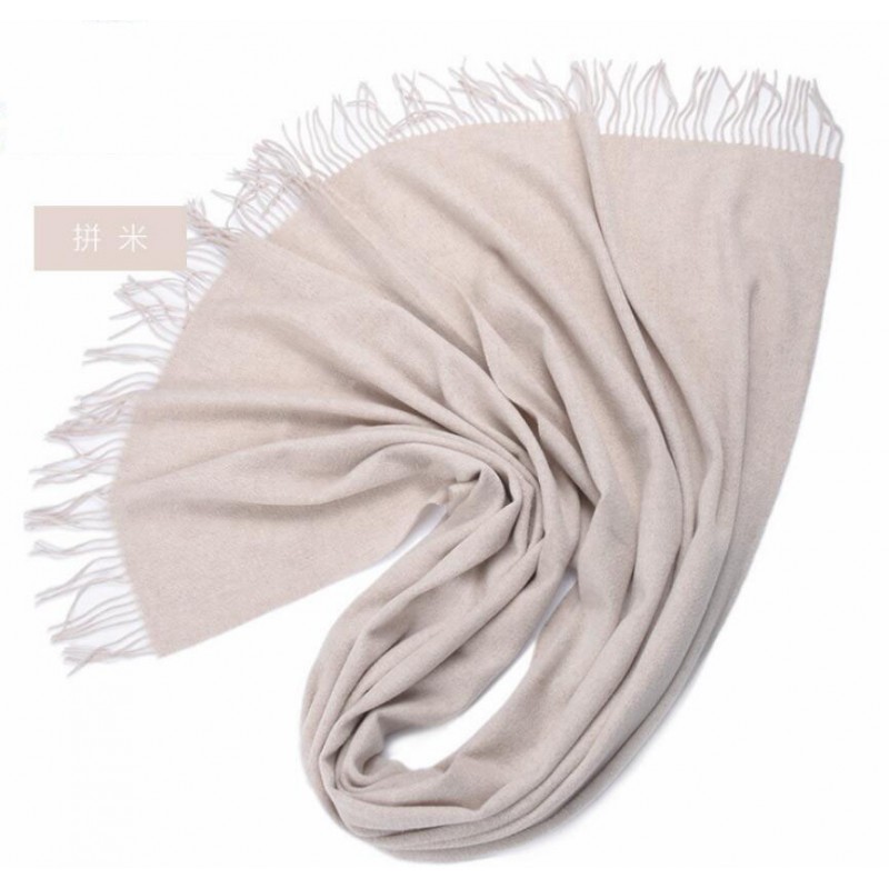 Bogeda New Pashmina Scarf Luxury Cashmere Wool Scarf Woman Solid Long Scarfs High Quality Natural Fabric Free Shipping