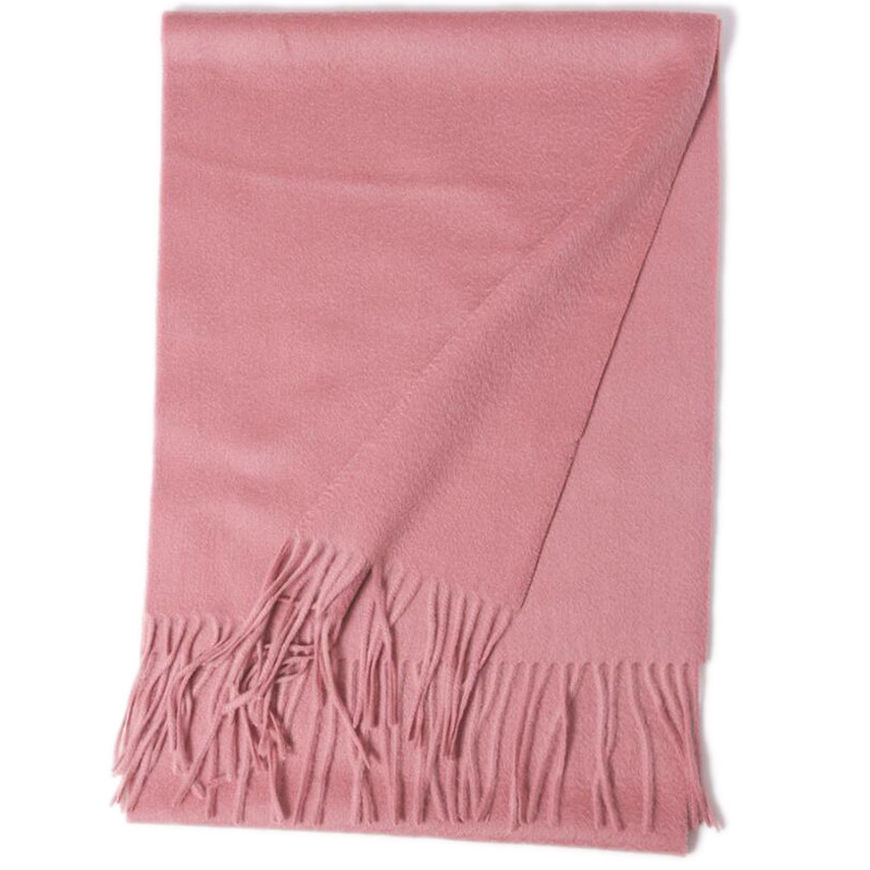Pure Cashmere Scarves Pink Women Winter Scarf