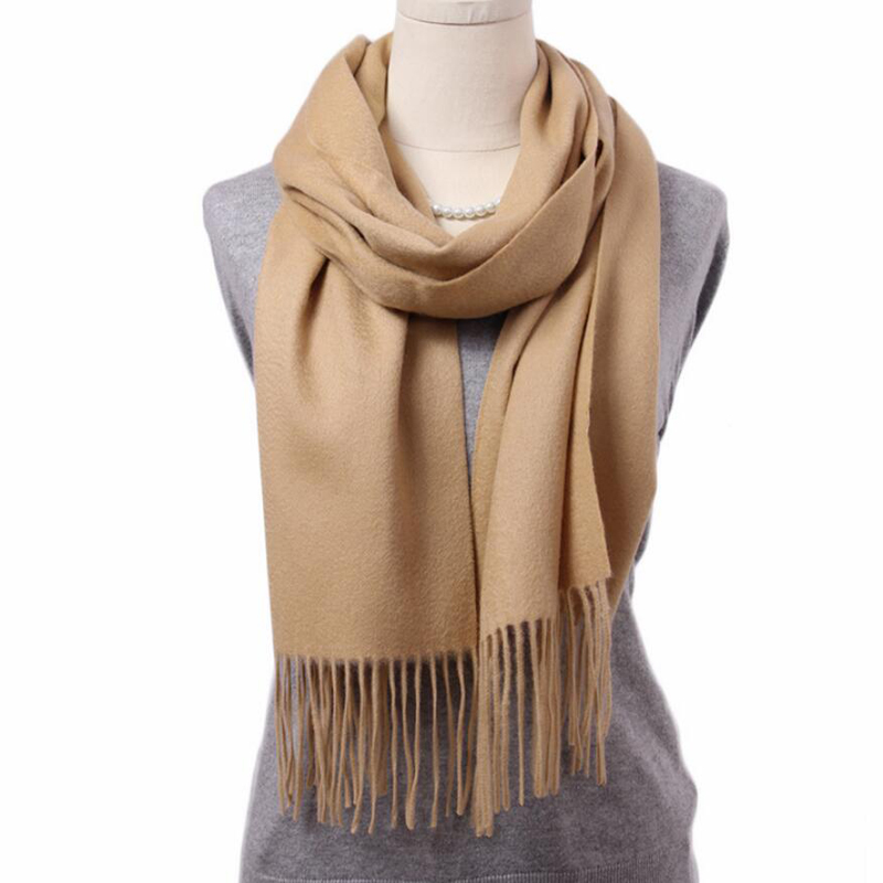 Cashmere Scarf High Quality Color Camel Pure Cashmere Scarf Women Men Free Shipping