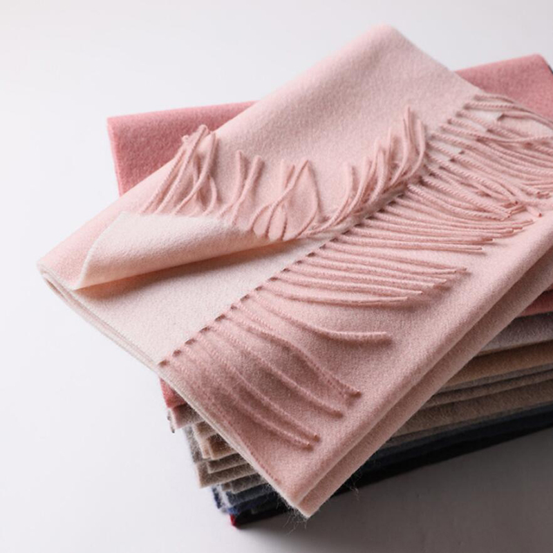 Cashmere Scarf High Quality Small Size Double Sides Color Cashmere Scarf Women Luxury Brand Shawl Lady Free Shipping