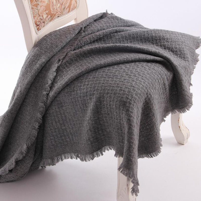 Wool Scarf Winter Woman High Quality Color Gray Big Size Wool Scarf Shawls Women Free Shipping