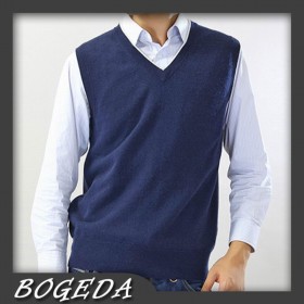 100%Cashmere Sweater Men O-neck Pullover Winter Man Sweaters Vest