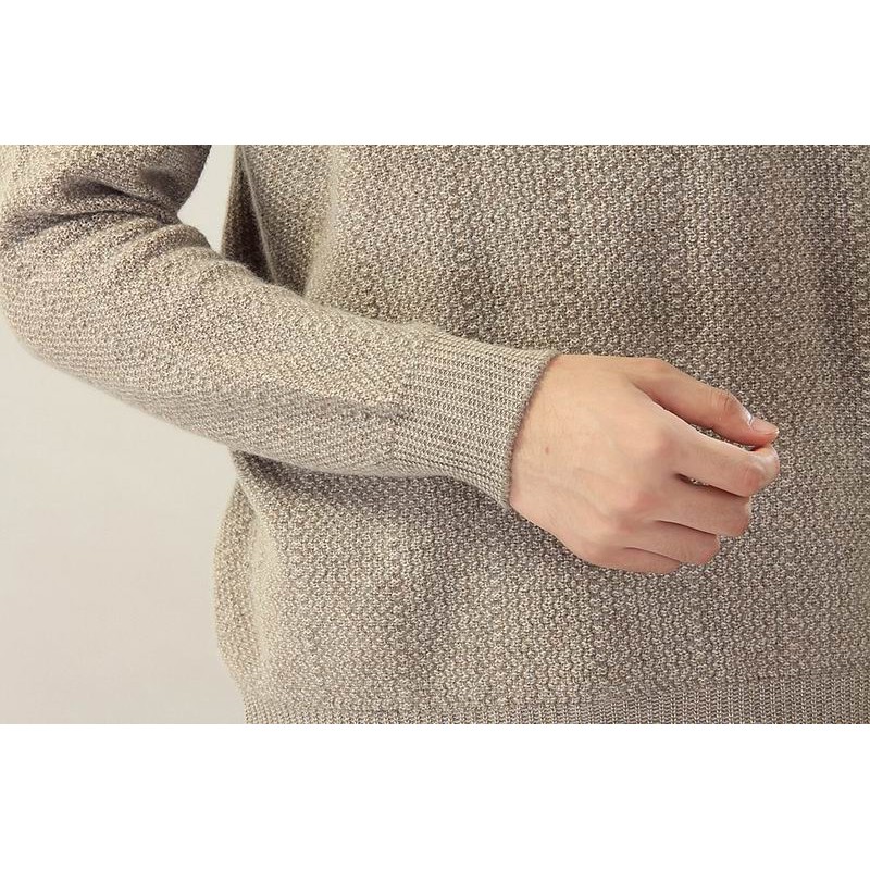 100%Cashmere Sweater Men Turtleneck Pullover Winter Thick Man Sweaters Gray Brown 