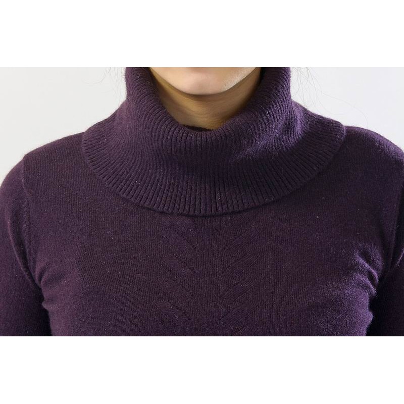 100%Cashmere Sweater Pullover Turtleneck Lady Winter Sweater  