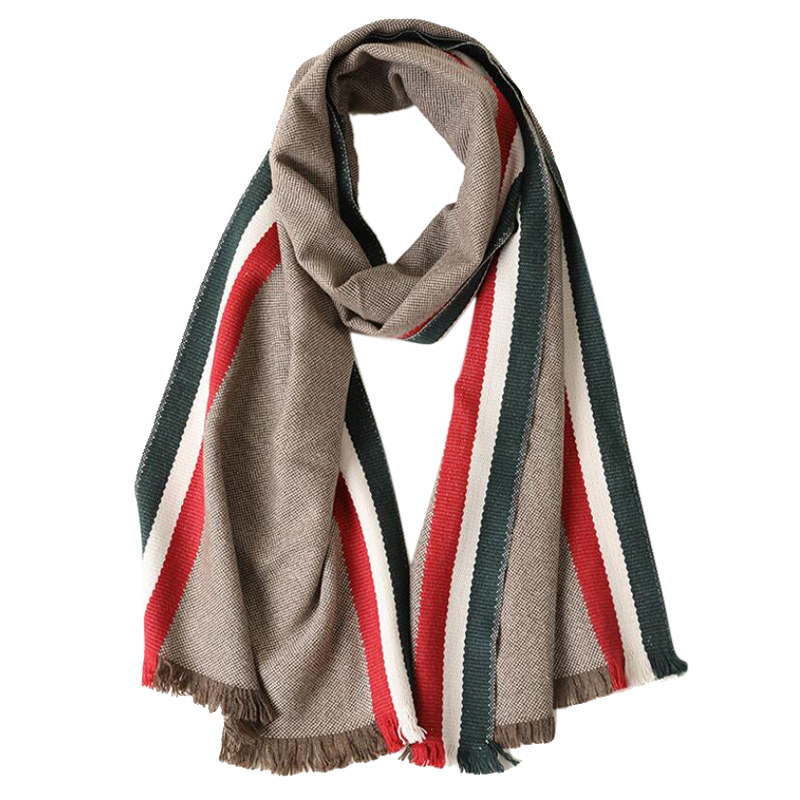 Wool Scarf Winter Woman High Quality Stripe Wool Scarf Shawls Warm Lady Free Shipping