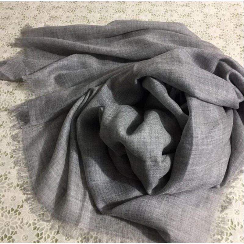 Pure Cashmere Scarves Gray Women Fashional Winter Scarf