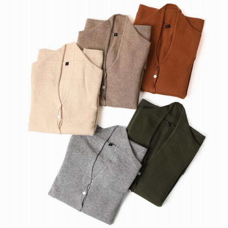 100 cashmere cardigan V-Neck Sweaters Lady Natural Fabric Soft Warm High Quality Free Shipping