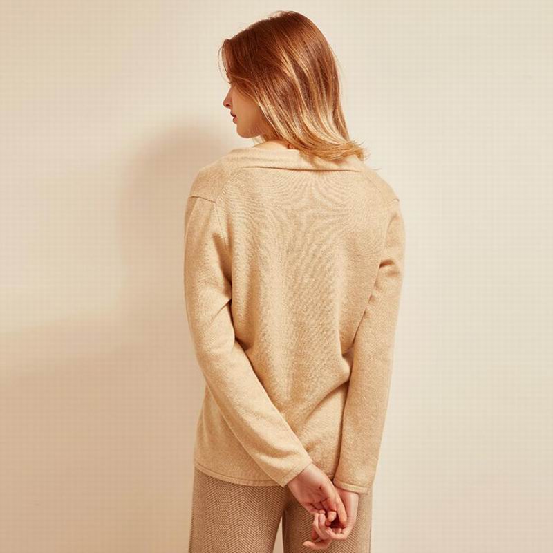 100 cashmere cardigan V-Neck Sweaters Lady Natural Fabric Soft Warm High Quality Free Shipping