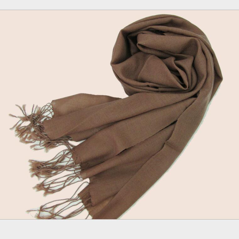 Wool Scarf Winter Woman High Quality Color Brown Big Size Merino Wool Scarf Shawls Women Free Shipping