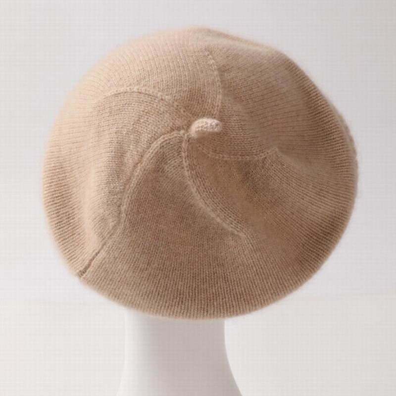 Bogeda New Pure Cashmere Hat Women White Beret Beanies Winter Warm Cap Natural Fabric Soft Warm Hats Girl Gift Free Shipping