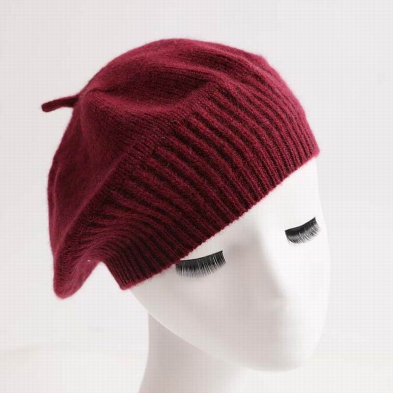 Bogeda New Pure Cashmere Hat Women White Beret Beanies Winter Warm Cap Natural Fabric Soft Warm Hats Girl Gift Free Shipping