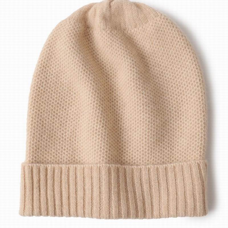 Bogeda New Pure Cashmere Hat Women Camel Black Beanies Winter Warm Cap Natural Fabric Soft Warm Hats Girl Gift Free Shipping