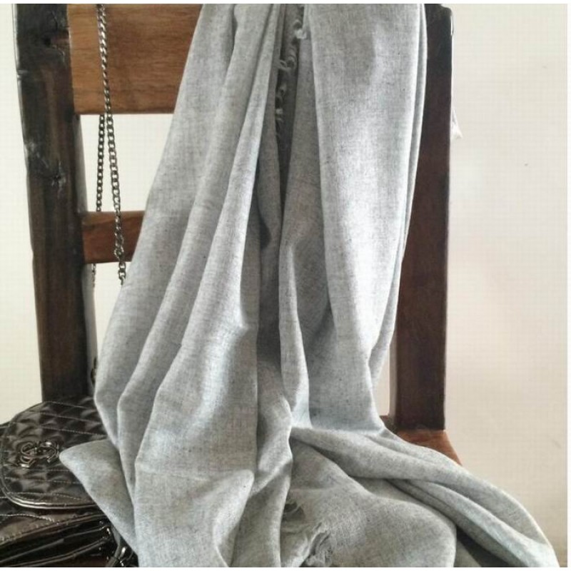 Pure Cashmere Scarves Gray Women Fashional Winter Scarf